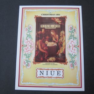 Niue 1991 Sc 603 Christmas Religion set MNH