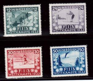 Austria #B106 - #B109 VF/NH Set