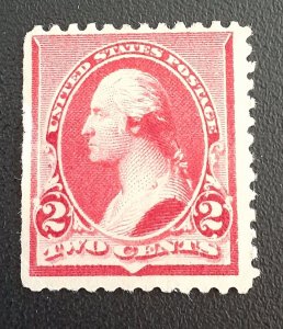 StampGeek US SCOTT #220 MINT FINE-VERY NO GUM NO HINGE STRAIGHT EDGE