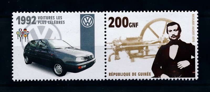 [76883] Guinea 2002 Classic cars Volkswagen VW 1992 Nikolaus Otto  MNH