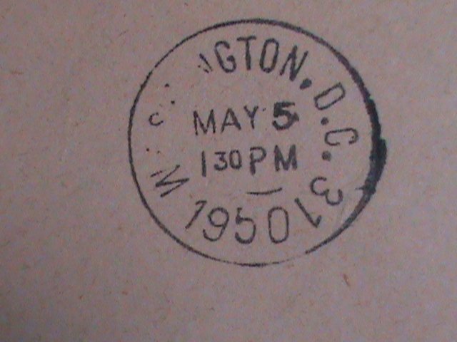 ​UNITED STATES,1950- COMMERCIAL COVER-VERY OLD FANCY CANCELLED-USED VERY FINE