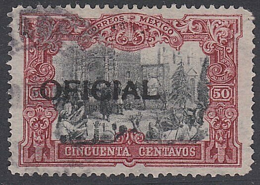 MEXICO 50c OFFICIAL SG O309 used............................................F863