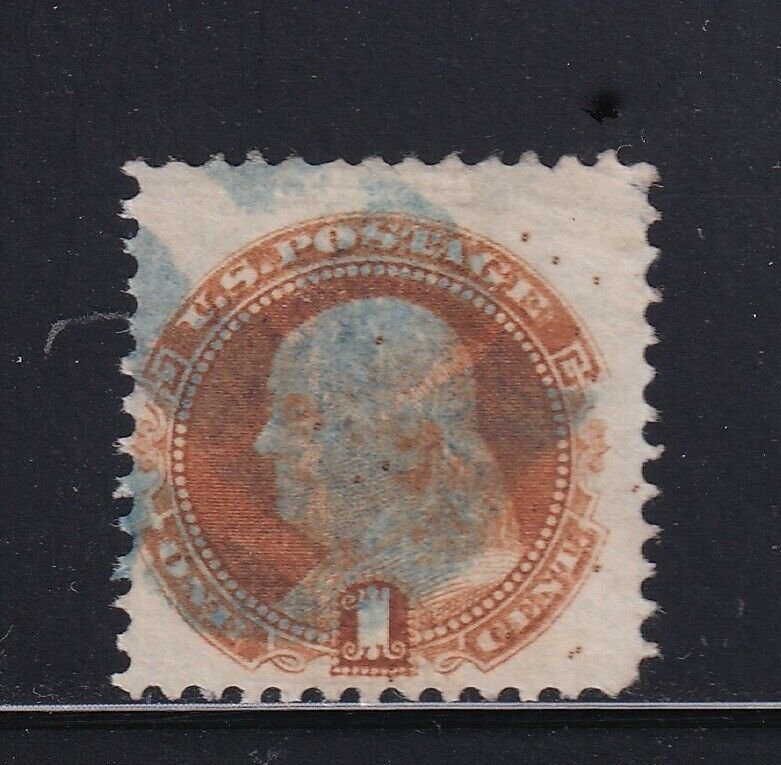 112 VF used neat Blue cancel with nice color cv $ 155 ! see pic !