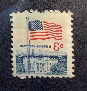 USA EFO error misprint 1971 Scott 1338F MNH - 8c, Flag over white house