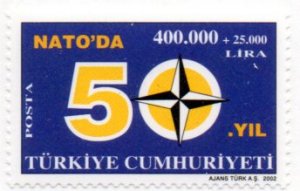 TURKEY B269 MNH SCV $2.25 BIN $1.25 NUMERICAL DENOMINATION