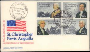 Saint Kitts, Worldwide First Day Cover, Americana