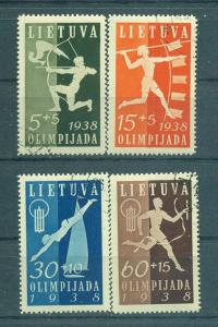 Lithuania sc# B43-46 used cat value $41.00