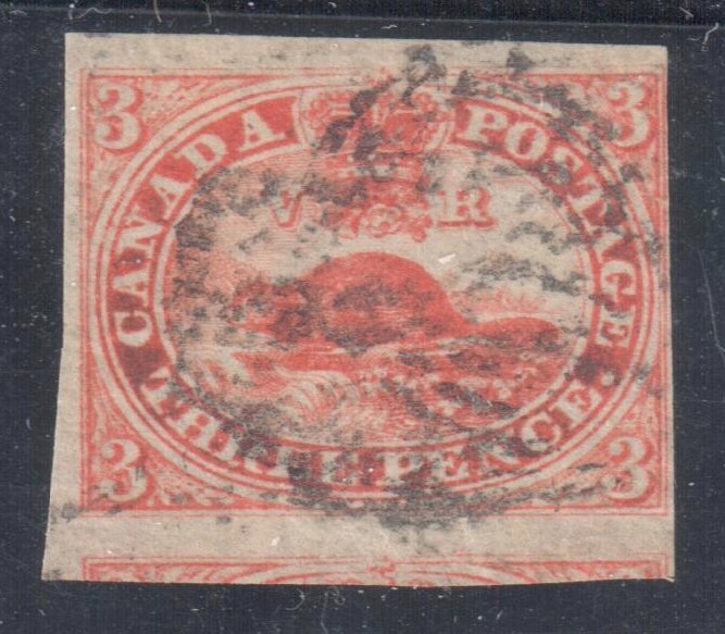 Canada Used #4d VF Amazing Margin Beaver Imperforated