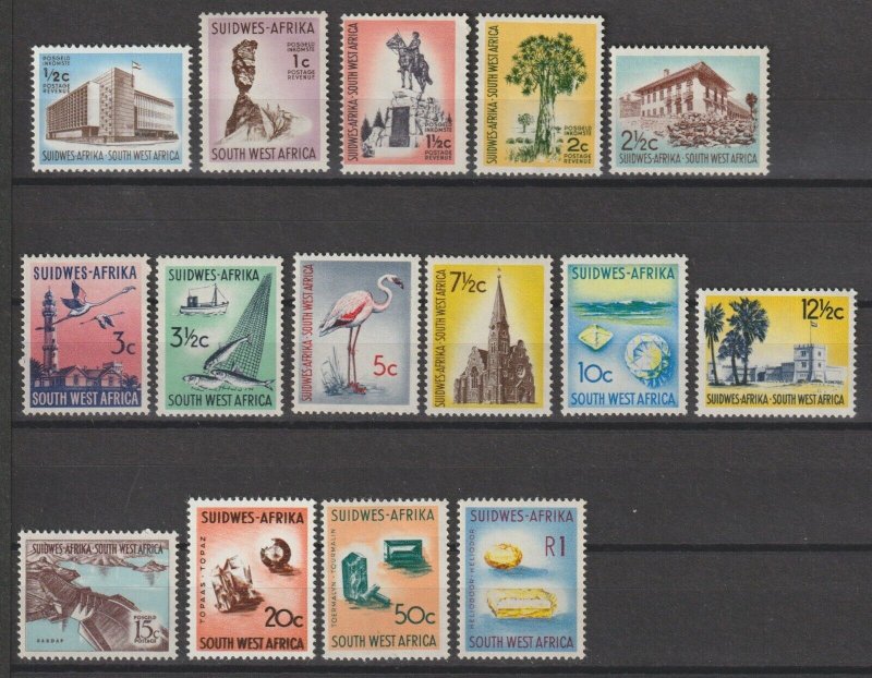 SOUTH WEST AFRICA 196183 SG 171/85 MNH Cat £50