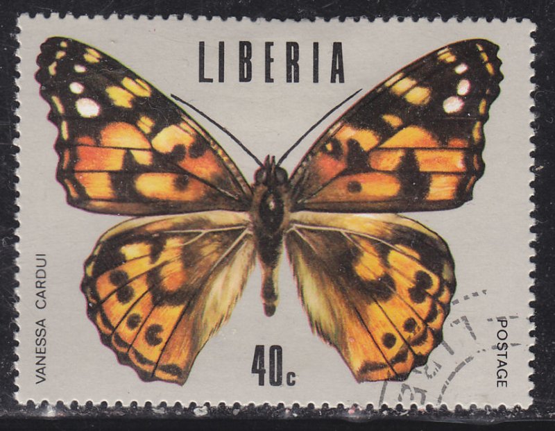 Liberia 688 Tropical Butterflies 1974