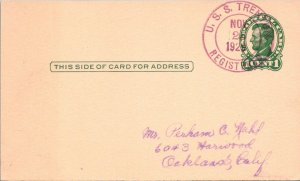 11.25.1929 - Registered Mail - USS Trenton - F41365