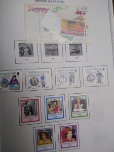 collection on pages Tristan da Cunha 1980-90 PT: CV $113
