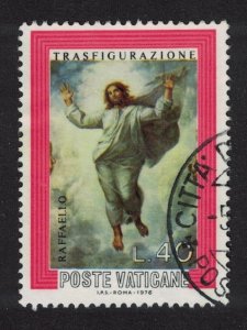 SALE Vatican Raphael 'Christ Transfigured' Painting 1976 Canc SG#660