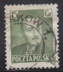 Poland 492 President Boleslaw Bierut 15Gr 1950