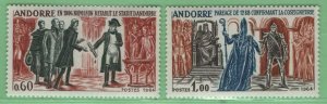 $Andorra-French Sc#159-160 M/NH/VF, complete set, Cv. $45