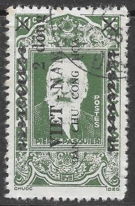 Vietnam North, Viet Minh Scott 1L35 Used Overprinted Indo China Issue of 1945