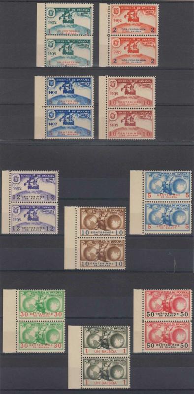 Panama 1935 Christopher Columbus Unissued Set