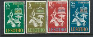 Lesotho  SG 121 - 124 set of 4 Mint Hinged  UNESCO