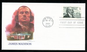 US 3545 James Madison & Montpeller UA Fleetwood cachet FDC