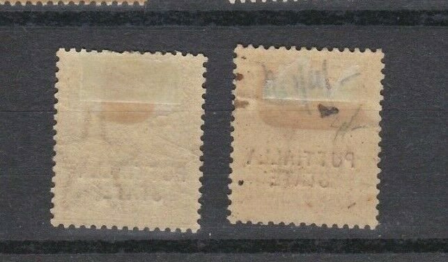 India Patiala State Stamp Scott #11-12 Hinged Mint Unused