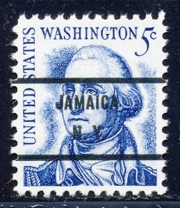 Jamaica NY, 1283B-71 Bureau Precancel, 5¢ rev'sd Washington