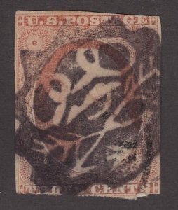 US Scott # 11a 3c Washington Fancy Cancel Perfect SON Odd Fellows Crossed Arrows