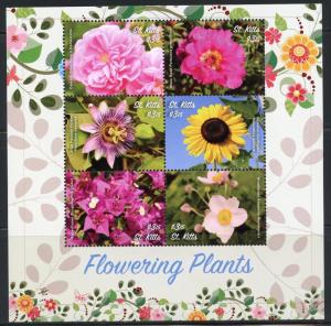 ST. KITTS  2016 FLOWERING PLANTS  SHEET  II MINT NH