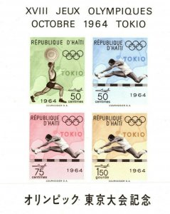 HAITI MINIATURE SHEET *TOKYO OLYMPICS 1964* SPORTS Mint UMM MNH SS4412