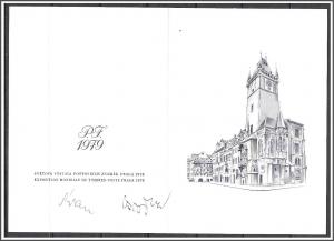 Czechoslovakia Praga '62 Deluxe Signed Souvenir Show Card