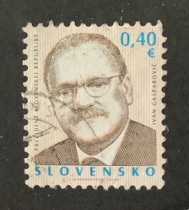 Slovakia 2010 Scott 589 used - 0.40€, President Ivan Gasparovic