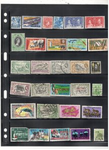 NIGERIA COLLECTION ON STOCK SHEET MINT/USED