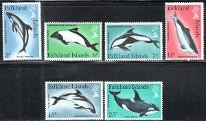 Falkland Islands 298-303 - Mint-NH - Dolphins /Porpoises (Cpl) (1980) (cv $5.00)