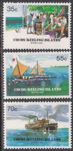 Cocos Islands Sc #111-113 MNH