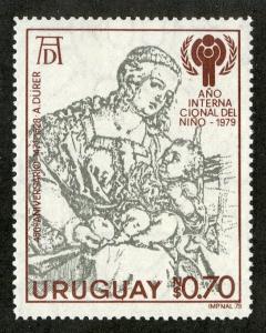 URUGUAY 1040 MNH SCV $.6.50 BIN $3.50 INTERNATIONAL YEAR OF THE CHILD