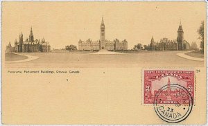 30218-CANADA - POSTAL STATIONARY - MAXIMUM CARD-1933Rare! Ottawa, ARCHITECTURE-