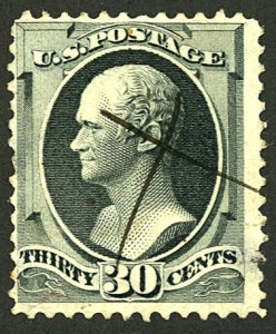 U.S. #190 USED TINY TEAR