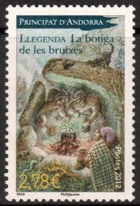 Andorra (French) #697  MNH - Legend of the Shop of the Sorceresses (2012)