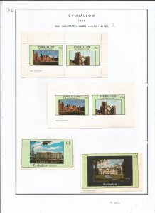 EYNHALLOW -1982 - Stately Homes - Sheets - Mint Light Hinged - Private Issue