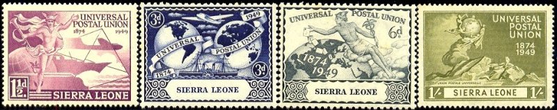 UPU, Universal Postal Union 75th Anniv, Sierra Leone SC#190-3 MNH set