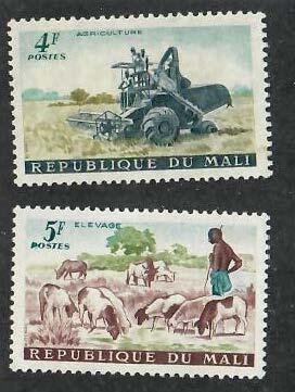 Mali; Scott 16-21; 1969; Unused; NH
