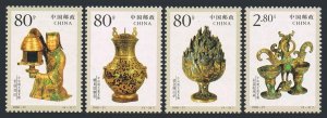 China PRC 3055-3058, MNH. Relics from Tomb of Prince Jing, 2000.