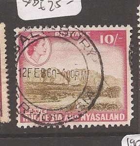 Rhodesia & Nyasaland 1959 10/- SG 30 VFU (1caw)