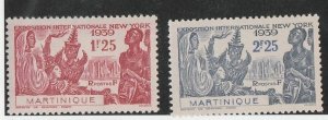MARTINIQUE #186-7 MINT NEVER HINGED COMPLETE