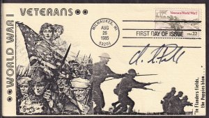 1985 World War I Veterans WWI Sc 2154 signed by Gen. Colin Powell, Garik Cachet