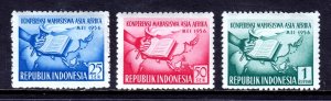 Indonesia - Scott #421-423 - MH - Short perfs & minor gum loss #423 - SCV $10