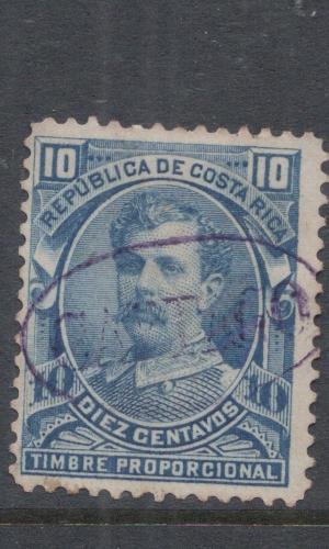 Costa Rica 10c Timbre Proporcional VFU (4dmq)