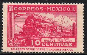 MEXICO Q1, 10cents PARCEL POST. UNUSED, NG. F-VF