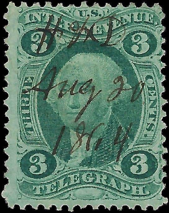 VEGAS - 1862-71 Revenue - Sc# R19c - Nice Centering - Solid