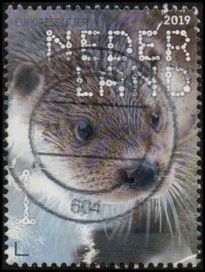 Netherlands 1580g - Used - (87c) European Otter (2019) (cv $2.15)