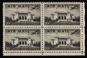 US C34 MNH VF 10 Cent Pan American Building Block of 4